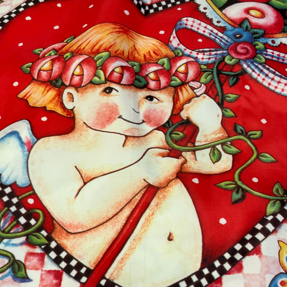 ME Mary Engelbreit Happy Valentines Day Flag - Picture 5 of 5